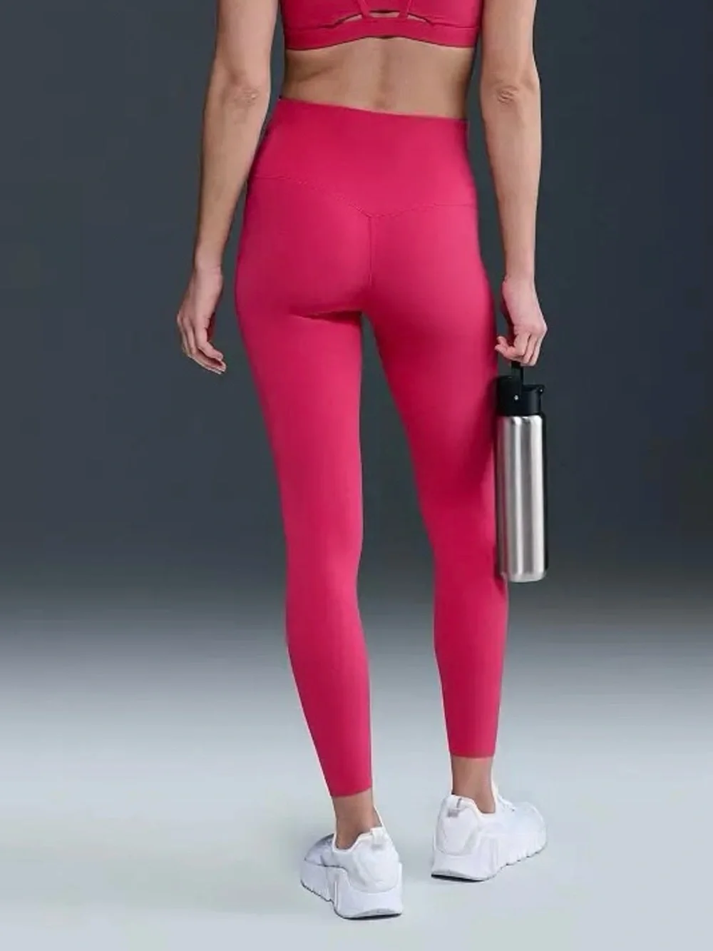 Nike Zenvy High-Waisted 7/8 Leggings Sz S Hot Pink Gentle Support Pants